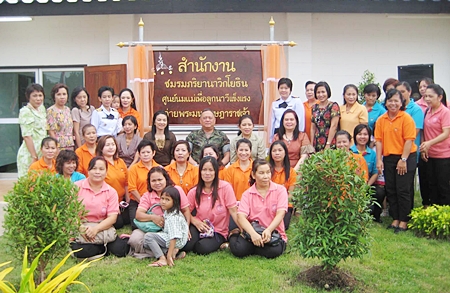 Officials and mothers are excited about opening the new Marine Wives Club’s Mother’s Breast Milk Center.
